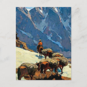 „Sierra Pass“ Western Art von Edgar Payne Postkarte