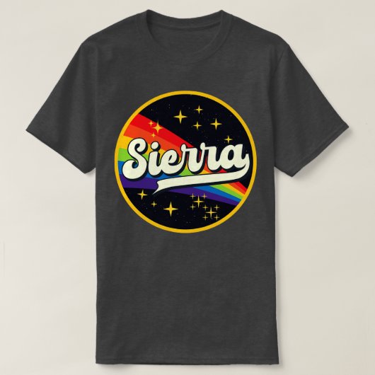 Sierra Rainbow im Weltraumzeitalter T-Shirt (Design vorne)