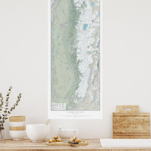 Sierra Snow Cover 2017 Poster (Küche)