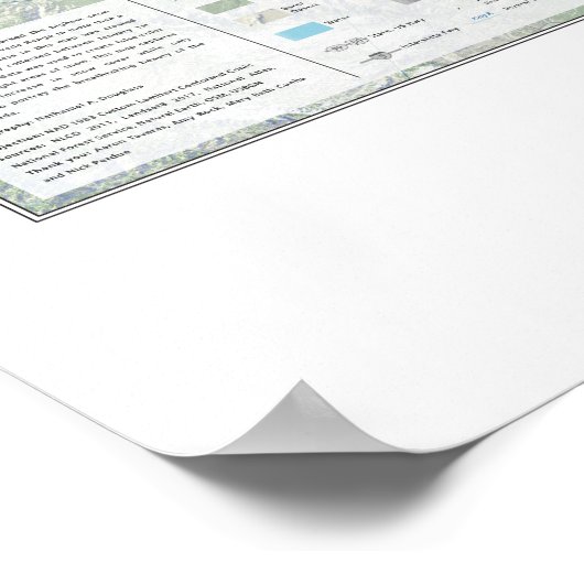 Sierra Snow Cover 2017 Poster (Ecke)