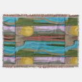 Sierra Sunrise Abstact Art Decke (Vorderseite)