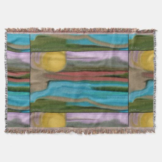 Sierra Sunrise Abstact Art Decke (Vorderseite)