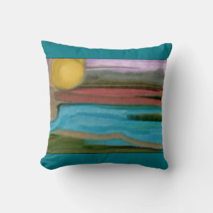 Sierra Sunrise Abstract Art Kissen