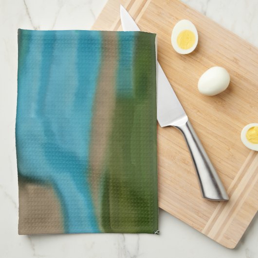 Sierra Sunrise Abstrakte Kunst Handtuch (Viertel Falte)