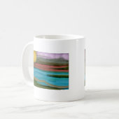Sierra Sunrise Abstrakte Kunst Kaffeetasse (Vorderseite Links)