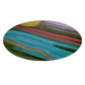 Sierra Sunrise Abstrakte Kunst Schneidebrett (Ecke)