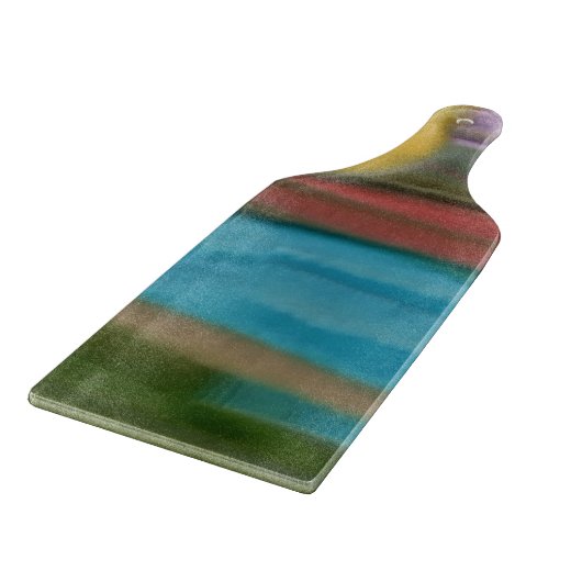 Sierra Sunrise Abstrakte Kunst Schneidebrett (Ecke)