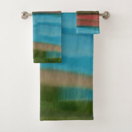 Sierra Sunrise Southwest Abstrakte Kunst Badhandtuch Set