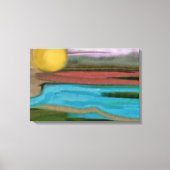 Sierra Sunrisei Abstrakte Kunst Leinwanddruck (Vorderseite)