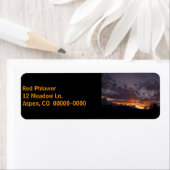 Sierra Sunset 1 Black Address Label (Insitu)