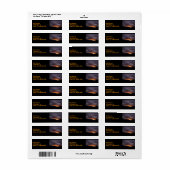 Sierra Sunset 1 Black Address Label (Vorne)