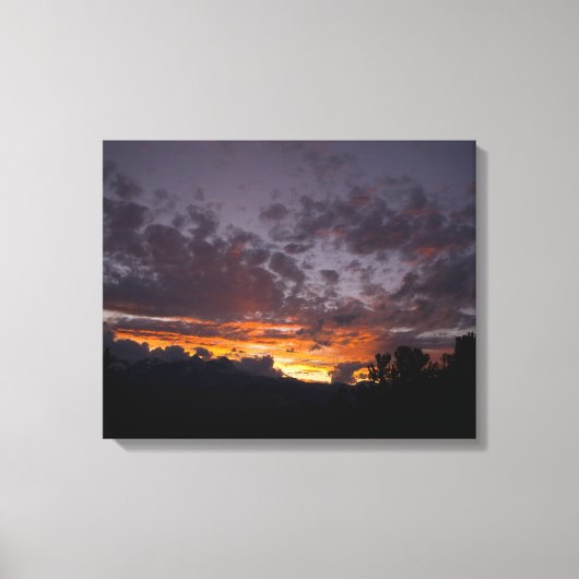 Sierra Sunset 1 gepackte Canvas Print Leinwanddruck (Vorderseite)