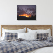 Sierra Sunset 1 gepackte Canvas Print Leinwanddruck (Insitu (Schlafzimmer))