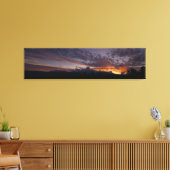 Sierra Sunset Panoramaaussicht gepackte Canvas Pri Leinwanddruck (Insitu (Wohnzimmer))