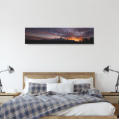 Sierra Sunset Wrapped Canvas Print Leinwanddruck (Insitu (Schlafzimmer))