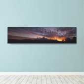 Sierra Sunset Wrapped Canvas Print Leinwanddruck (Insitu (Holzboden))