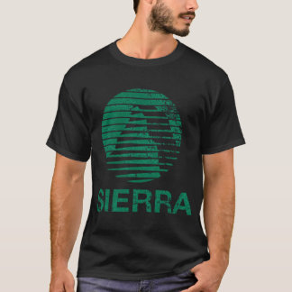 Sierra verblassten klassisches T-Shirt Familie vin