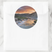 Sierra Wave over Yosemite Runder Aufkleber (Tasche)