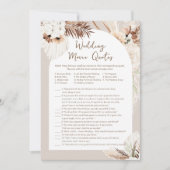 SIERRA Wedding Movie Quotes Brautparty Game Einladung (Vorderseite)