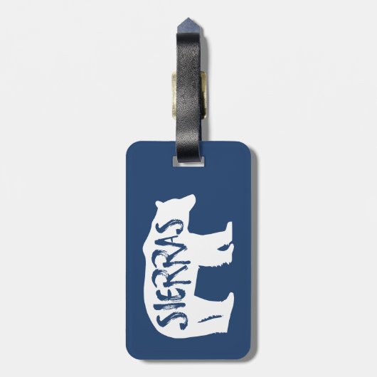 Sierras Bear Gepäckanhänger (Rückseite vertikal)