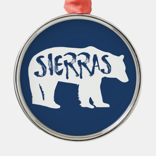 Sierras Bear Ornament Aus Metall (Vorne)
