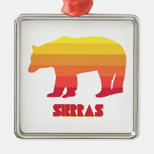 Sierras Bear Ornament Aus Metall (Vorne)