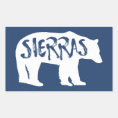 Sierras Bear Rechteckiger Aufkleber (Vorderseite)