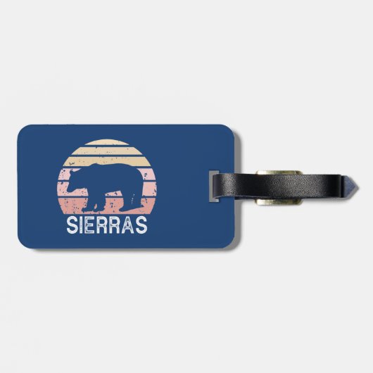 Sierras Retro Bear Gepäckanhänger (Rückseite horizontal)