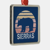 Sierras Retro Bear Ornament Aus Metall (Rechts)