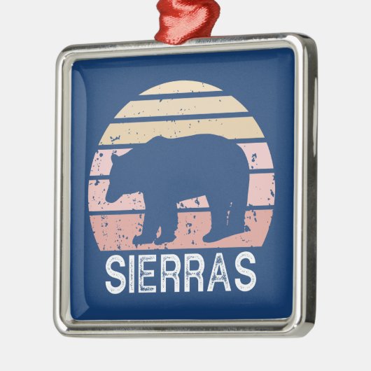 Sierras Retro Bear Ornament Aus Metall (Links)