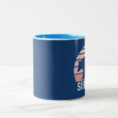 Sierras Retro Bear Zweifarbige Tasse (Mittel)