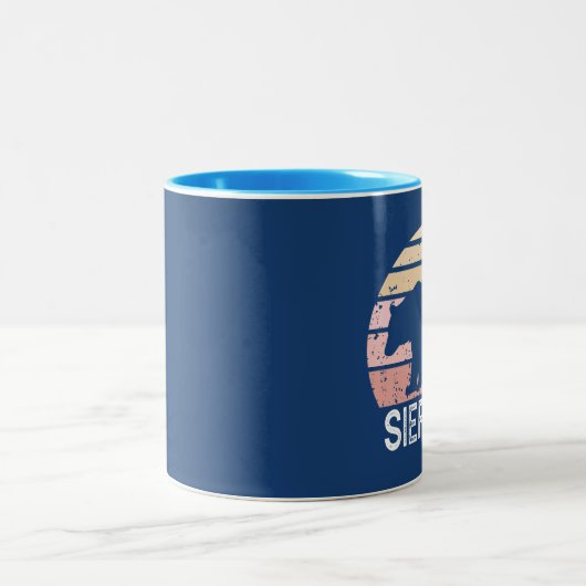 Sierras Retro Bear Zweifarbige Tasse (Mittel)