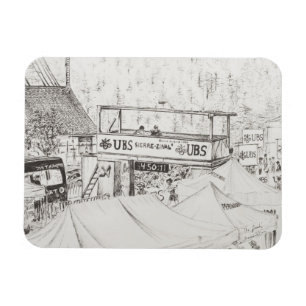 Sierre zum Zinal Gebirgsrennen das Ende 2012. Magnet