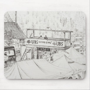 Sierre zum Zinal Gebirgsrennen das Ende 2012. Mousepad
