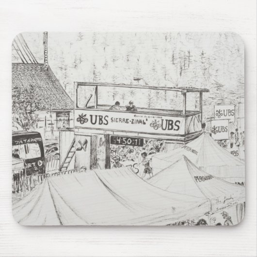 Sierre zum Zinal Gebirgsrennen das Ende 2012. Mousepad (Vorne)