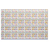 Siesta Beach, Florida. Farbiges Textmuster Stoff (Fat Quarter (45,7 x 55,9 cm))