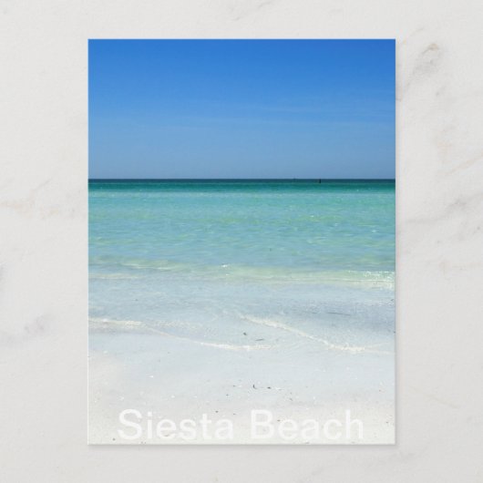 Siesta Beach Golf Coast Postkarte (Vorderseite)