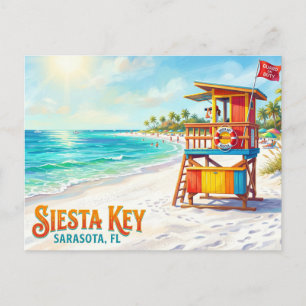 Siesta Beach USA Postkarte