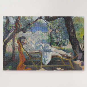 Siesta (Jeanne Relaxen in einem mediterranen Garte Puzzle