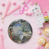 Siesta (Jeanne Resting in Beautiful French Garden) Pappteller (Party)