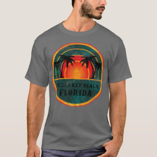 Siesta Key Beach Florida Beach Vintag Retro Sunset T-Shirt