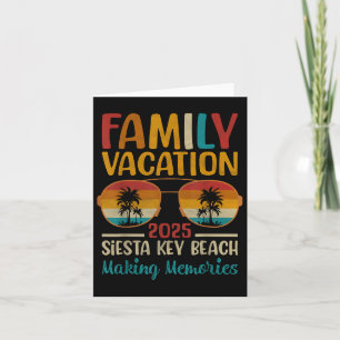 Siesta Key Beach Florida Matching Familienurlaub Karte