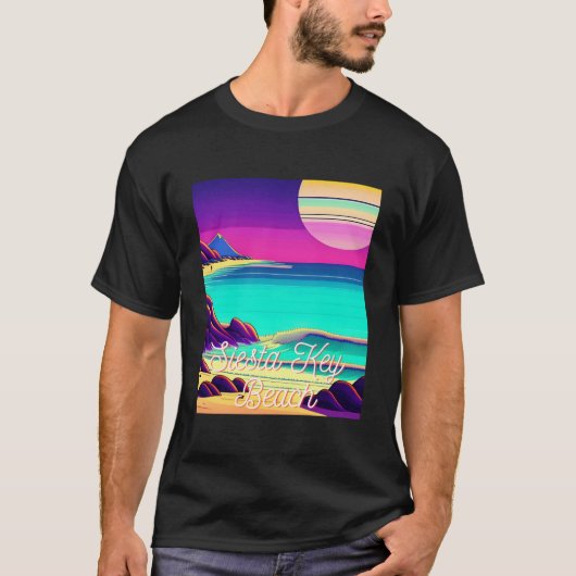 Siesta Key Beach Florida Parasdise T-Shirt (Vorderseite)