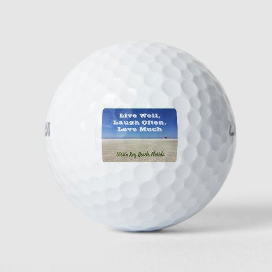Siesta Key Beach Golf Ball (Vorderseite)
