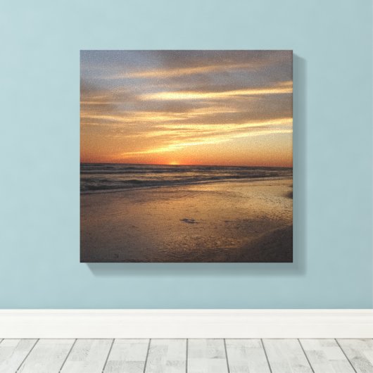 Siesta Key Beach Sunset Leinwanddruck (Insitu (Holzboden))