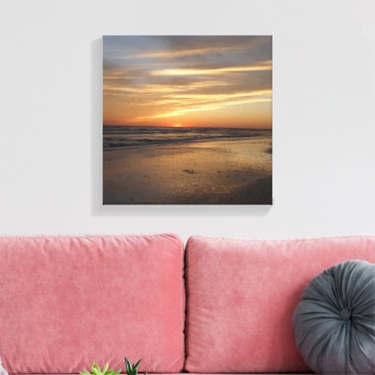 Siesta Key Beach Sunset Leinwanddruck (Insitu (Wohnzimmer))