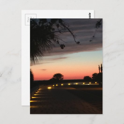 Siesta Key Beach Sunset Postkarte (Vorne/Hinten)