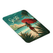 Siesta Key Beach Travel ad Magnet (Rechte Seite)