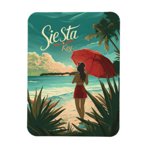 Siesta Key Beach Travel ad Magnet