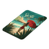 Siesta Key Beach Travel ad Magnet (Linke Seite)